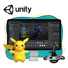 Мир игр на Unity 2D на популярном движке + AI-помощники - КИБЕРшкола программирования для детей, компьютерные курсы для школьников, начинающих и подростков - KIBERone г. Сокольники
