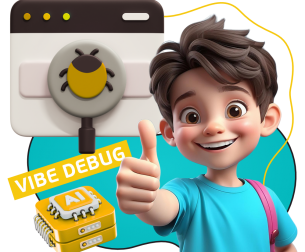 Тестирование & Vibe Debug. Охотники за багами - КИБЕРшкола программирования для детей, компьютерные курсы для школьников, начинающих и подростков - KIBERone г. Сокольники